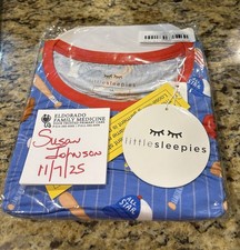 Little Sleepies All Star Blue Pajama Set Size 16 NIB