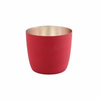Gift Company Windlicht Madras M Teelichthalter Kerzenhalter Rot Matt Gold 8.5 Cm