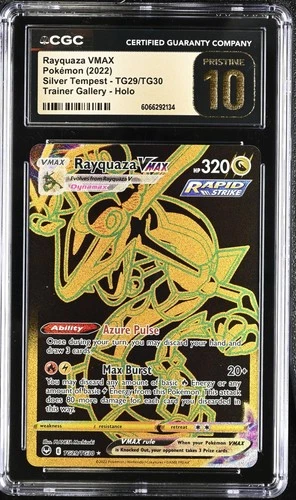RAYQUAZA VMAX TG29 Silver Tempest Trainer Gallery Holo Pokemon CGC 10 Pristine