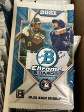2021 Bowman Chrome Hobby 5 Card Sealed Packs