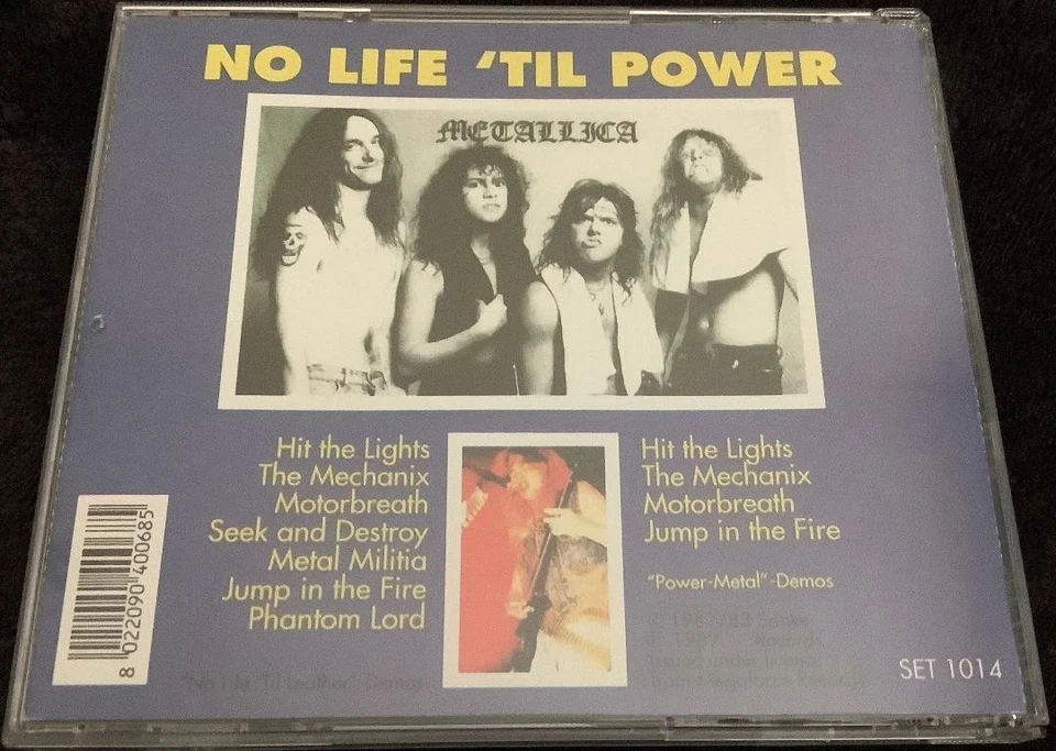 METALLICA NO LIFE 'TIL POWER CD NO LIFE TIL LEATHER DEMOS BAY AREA THRASH METAL - Image 2 of 4