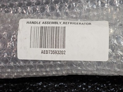 Silver Refrigerator Upper Door Handle Assembly AED73593202 fits LG