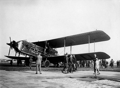 An Armstrong Whitworth Argosy Mk1 three engine biplane airliner, '- Old Photo