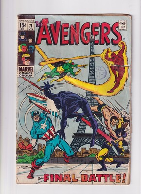 Avengers (1963) #  71 (2.0-GD) (2218506) Ad page missing, 1st Invaders 1969
