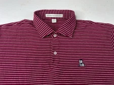 Holderness & Bourne Polo Shirt Mens XL Stripe Egan Golf Performance ARCOLA NJ