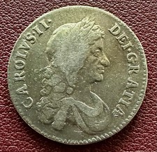 1668 Charles II  Shilling Coin very Rare Nice Coin