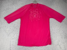 The North Face Shirt Youth Girls Large Pink Short Sleeve Polyester Blend READ