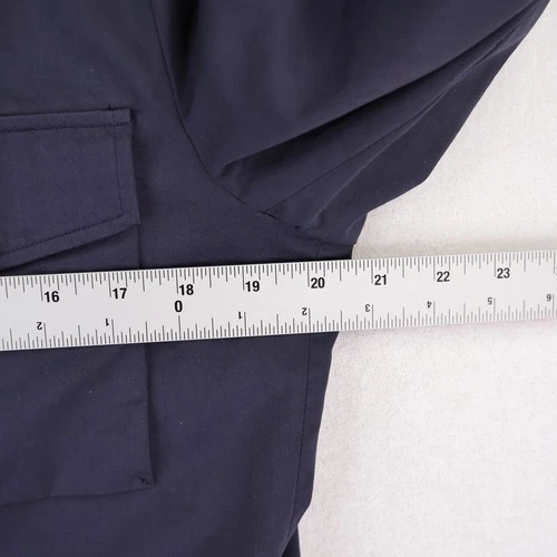 State & Liberty Field Jacket Mens Medium Navy Blue Athletic Fit Utility Chore image 9