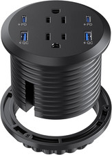 Desktop Power Grommet, 65W USB C Fast Charging Port, Flush Mount Recessed Power