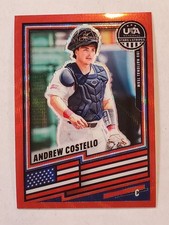 ANDREW COSTELLO 2026 Panini Stars & Stripes Prizm RED WAVE PRIZM #32