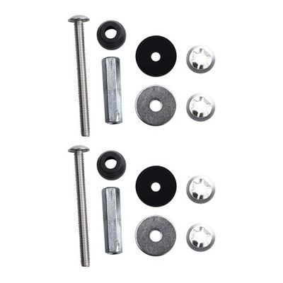 2PCS Stainless Steel Toilet Seat Bolts Kit, Easy Install Metal Screws for Repair