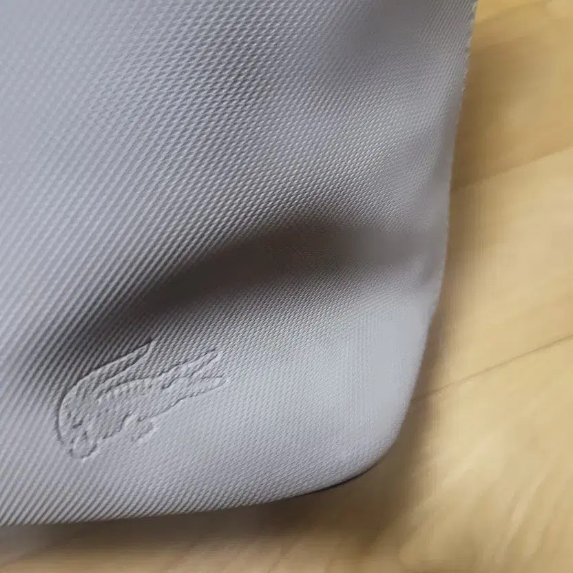 Lacoste Beige Leather Tote Bag, Slightly Used thumbnail 3