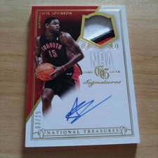 2014-15 Panini Game Gear Amir Johnso Toronto Raptors Patch Auto /25 #GS-AN