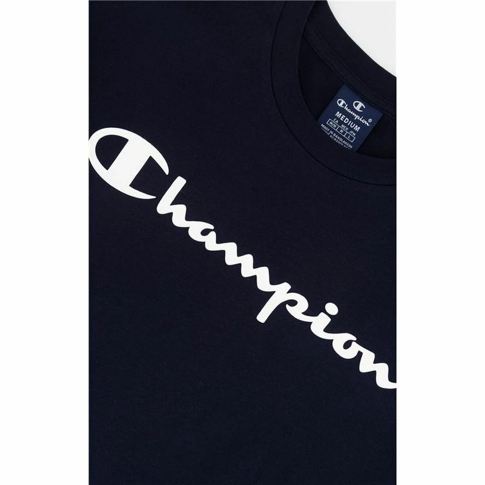 Camiseta de Manga Corta Hombre Champion Crewneck Azul - Imagen 4 de 4