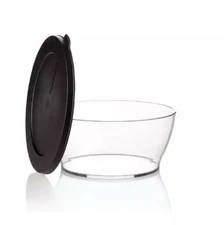 Tupperware Eco Clear Bowl with Black Seal 290ml New Fridge Etc *B