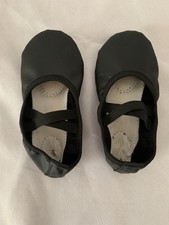 Stelle Black Ballet Shoes Split Sole Child Size 12 Medium