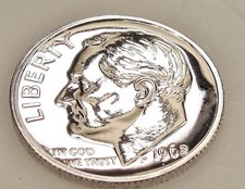 1962 Gem  Proof  "EYE CANDY" Dime 90% Silver Blazing Luster  #306