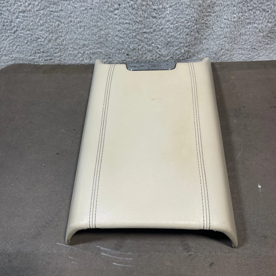 Lincoln Navigator 2003-2006 consola delantera beige reposabrazos tapa OEM Foto 4 de 4