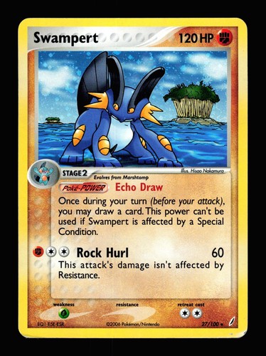 Swampert (EX Crystal Guardians) 27/100 Deck Exclusives Pokemon MP Nakamura