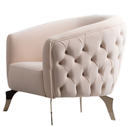 Exklusiver Beiger Chesterfield Sessel Designer Polstersessel MöBel