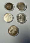 (5) Five Morgan U.S. SILVER DOLLARS:  1883-O Gem BU, 1896,1897 (2) 1921-D XF +