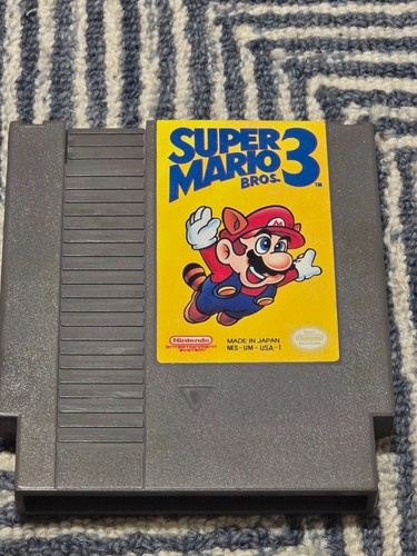 🔥 Super Mario Bros. 3 Nintendo NES 1990 Original Cartridge - SAUBER! - WOW!!!