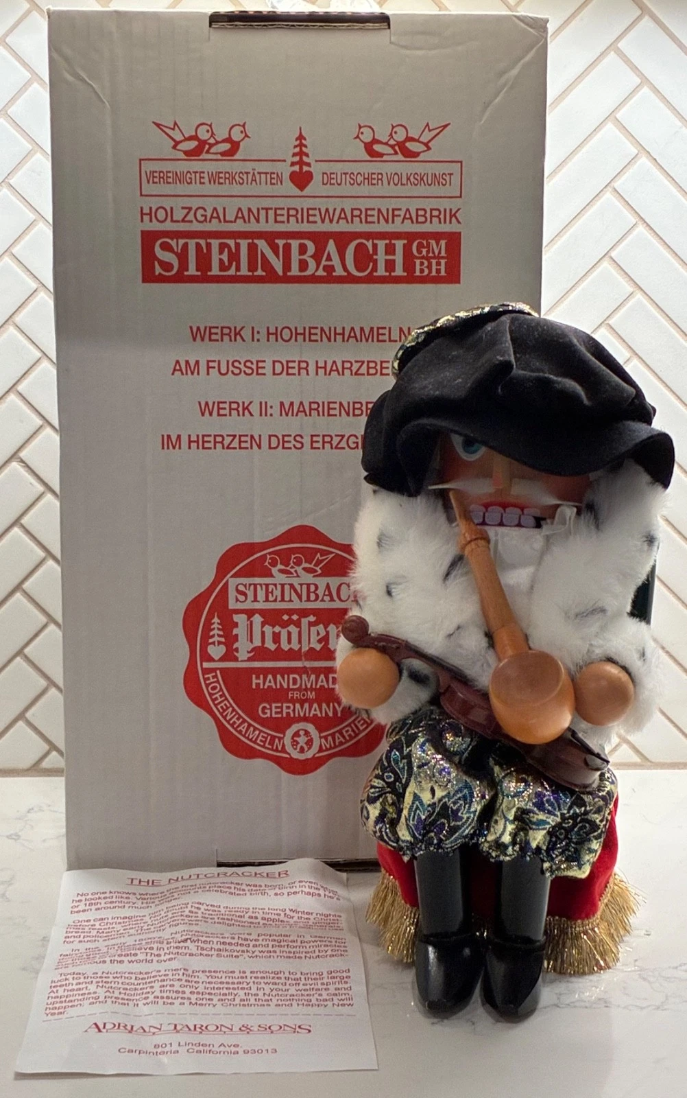 Signed Steinbach King Cole 12" Nutcracker Limited 414/10000 W/ Box Germany S1840