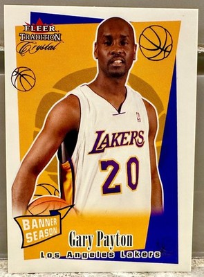 JERSEY NUMBER MATCH! 2003-04 Fleer Tradition Crystal Gary Payton 20/175! LAKERS!