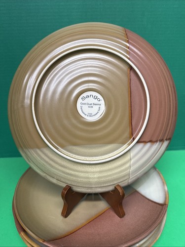 Sango Gold Dust Sienna Dinner Plates Lot Of 7 - Picture 11 of 22