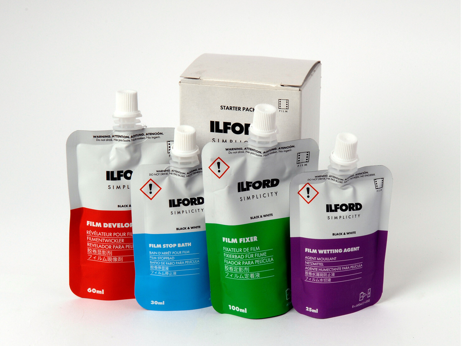 Ilford Simplicity Black & White Film Developing Processing Kit - Starter Pack