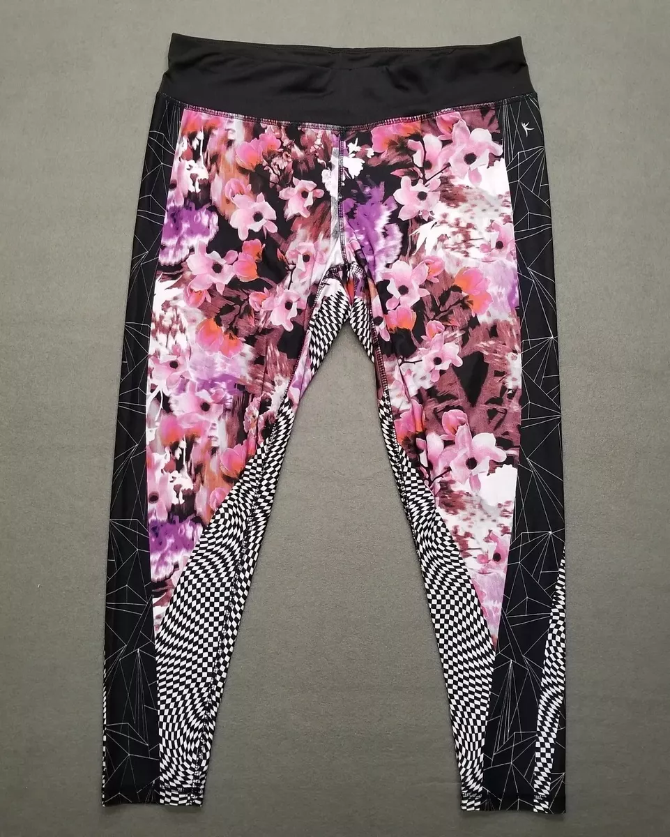 Danskin Now Women's Leggings Yoga Pants XL Workout Gym Training Floral  Geometric