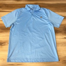 Under Armour Shirt Mens Large Performance Polo Golf Blue Short Sleeve