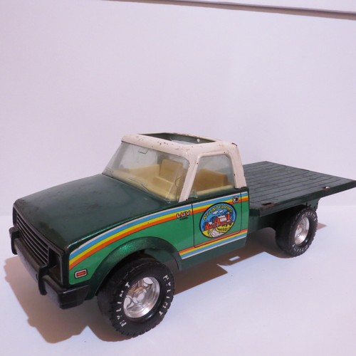 Nylint LUV Diesel Farm Set Stake Box Truck & 2 Wheel Trailer made USA NY-LUV-G - Picture 9 of 13
