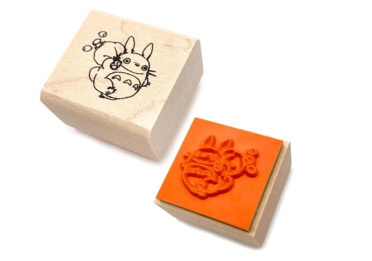 Ghibli My Neighbor Totoro Drawstring Bag pouch ＆Stamp acorn Zuku