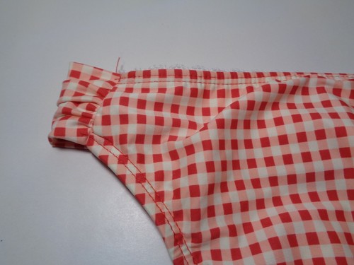 Gianni Bini Size Large GINGHAM TAB SIDE PANT Cherry New Womens Bikini Bottom - Picture 6 of 11