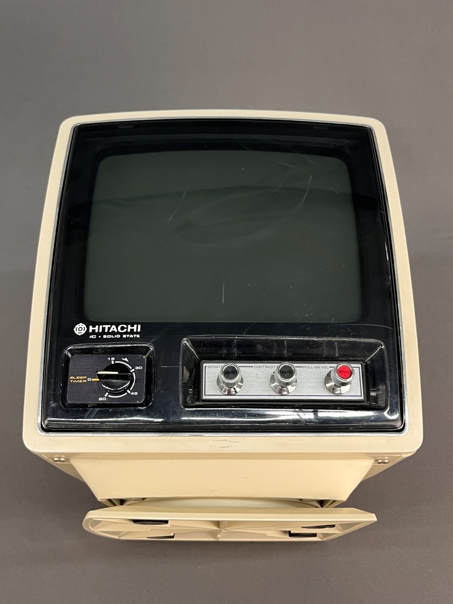 Vintage HITACHI Cube Style TRANSISTOR TV MODEL I-48; Circa 1976 | eBay