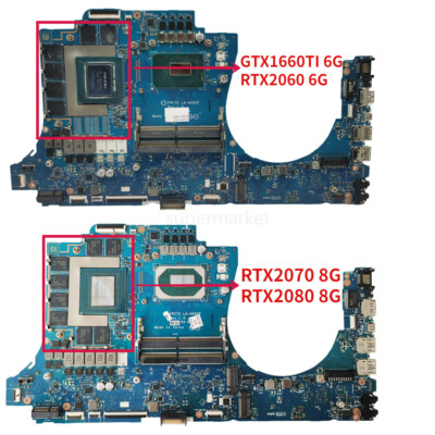 Motherboard For HP OMEN 17T-CB 17-CB LA-H492P W/ i5/i7/i9 CPU RTX2060/2070/2080