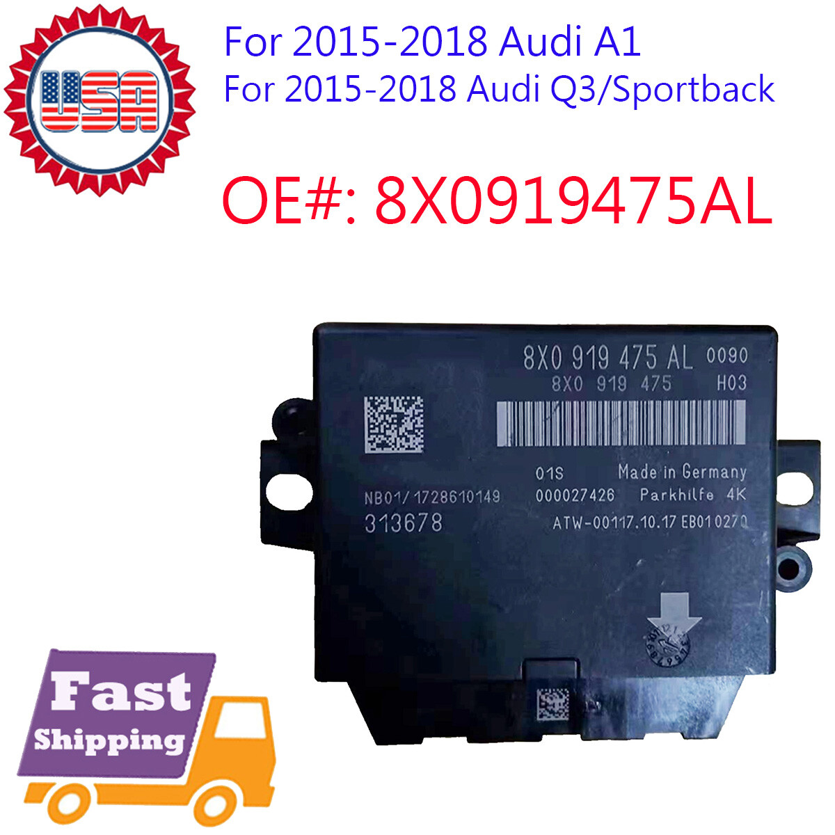 NEW PARKING ASSIST ASSISTANT CONTROL MODULE 8X0919475AL FOR AUDI