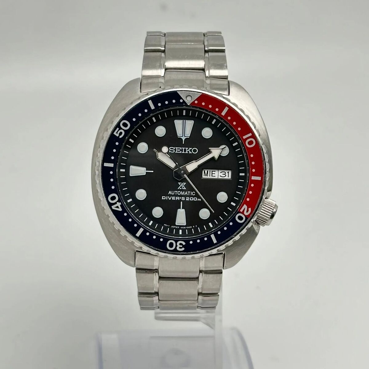 Seiko Prospex Steel Pepsi Bezel Black Dial Automatic Mens Seiko Prospex Steel Pepsi Bezel Black Dial Automatic Mens