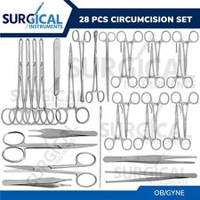 Circumcision Set Surgical Gynecology Instruments - Set of 28 Pcs German Grade