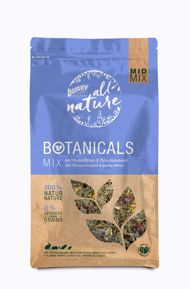 BUNNY NATURE Bunny Botanicals Mid Mix mit Hibiskusblüten & Petersilienstielen 150g Kaninchen