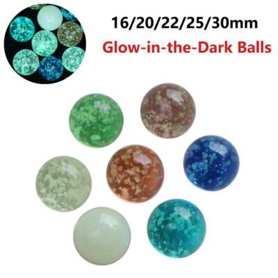 16/20/22/25/30mm Glow-in-the-Dark Balls Glass Ball Marbles Craft Decoration Ball