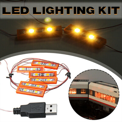 LED Licht Beleuchtung Set Universal Für Lego MOC Spielzeug USB Port Lighting DIY