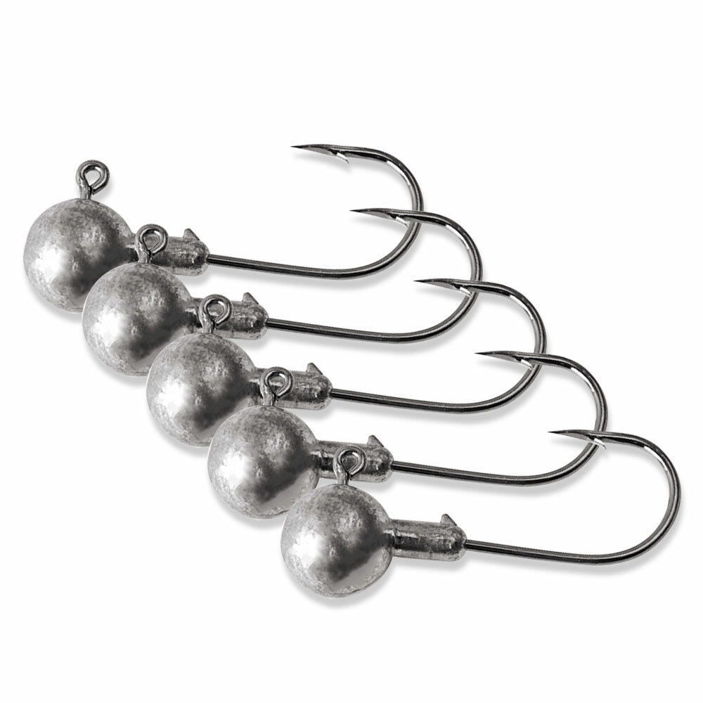 Lot 50 Round Lead Jig Heads Fishing Hooks Crappie 1/32 3/32 1/8oz