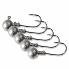 Lot 50 Round Lead Jig Heads Fishing Hooks Crappie 1/32 3/32 1/8oz Unpainted 