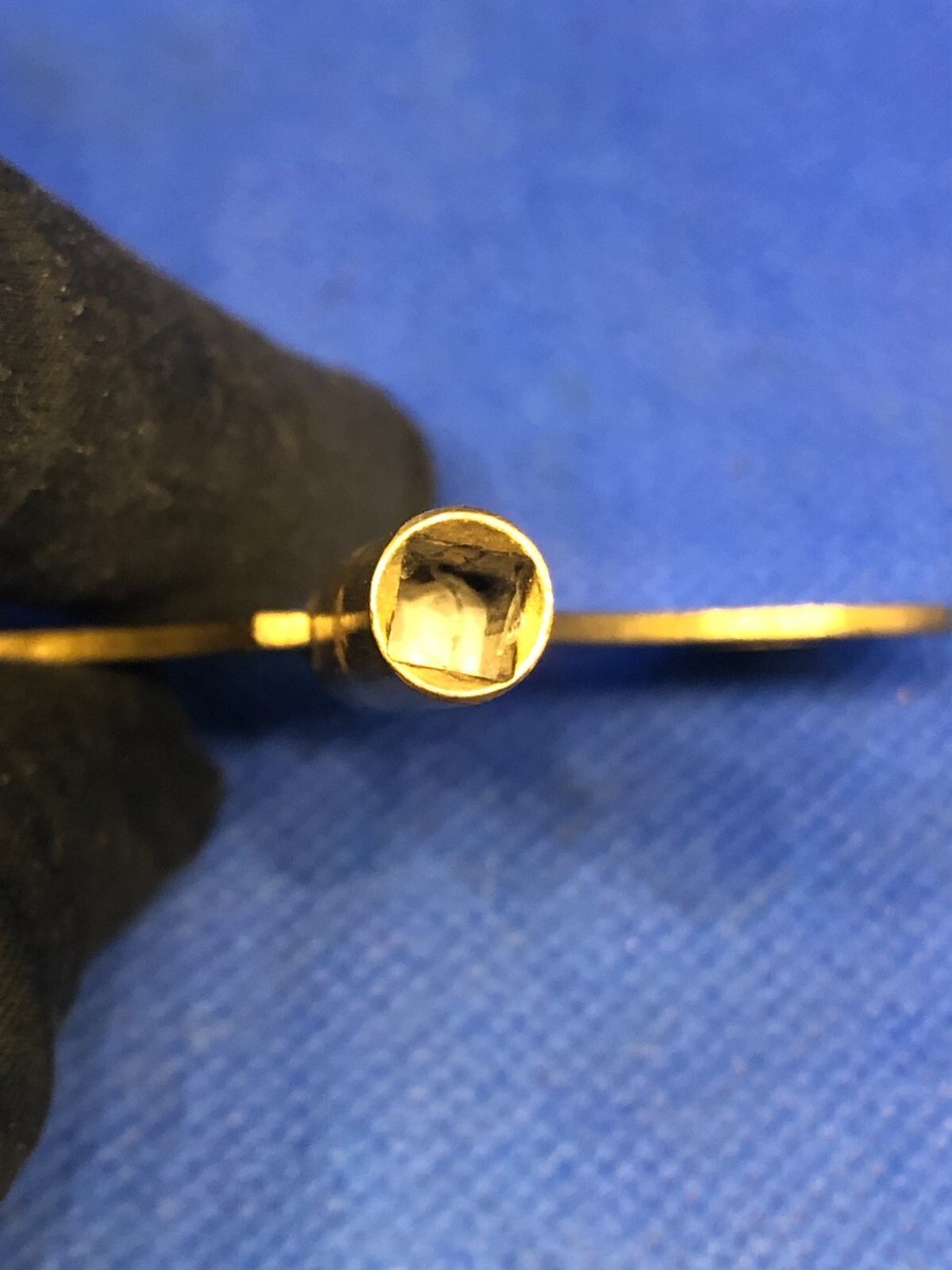 Clé De Remontage Pour Pendule Henri Girod Yverdon - Laiton Doré, Carré 4,57x4,72 Mm