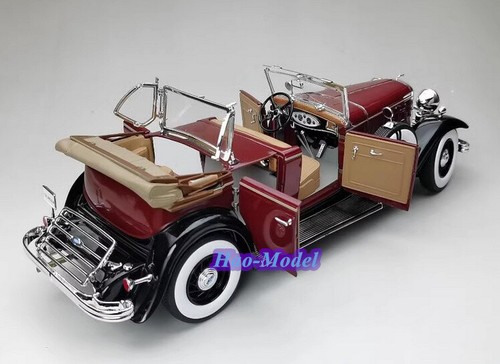 SunStar 1/18 Ford Lincoln KB 1932 Model Car Diecast Metal Toys Maroon Collection - Picture 3 of 14