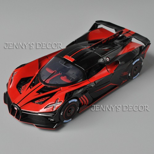 1:24 Scale Diecast Metal Model Bugatti Bolide Pull Back Toy Car With Sound&Light - Picture 14 of 15