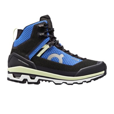 Men's On Cloudalpine Waterproof Hiking Shoes Cobalt Limelight 3MD10831198