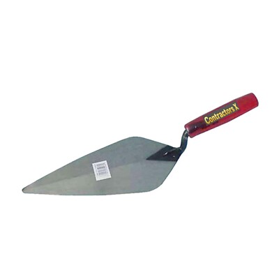 11'' Brick Trowel w/Red Plastic Handle by ContractorsX